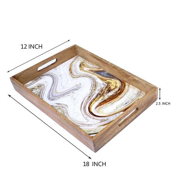 Decal Wooden Tray (GD6073)