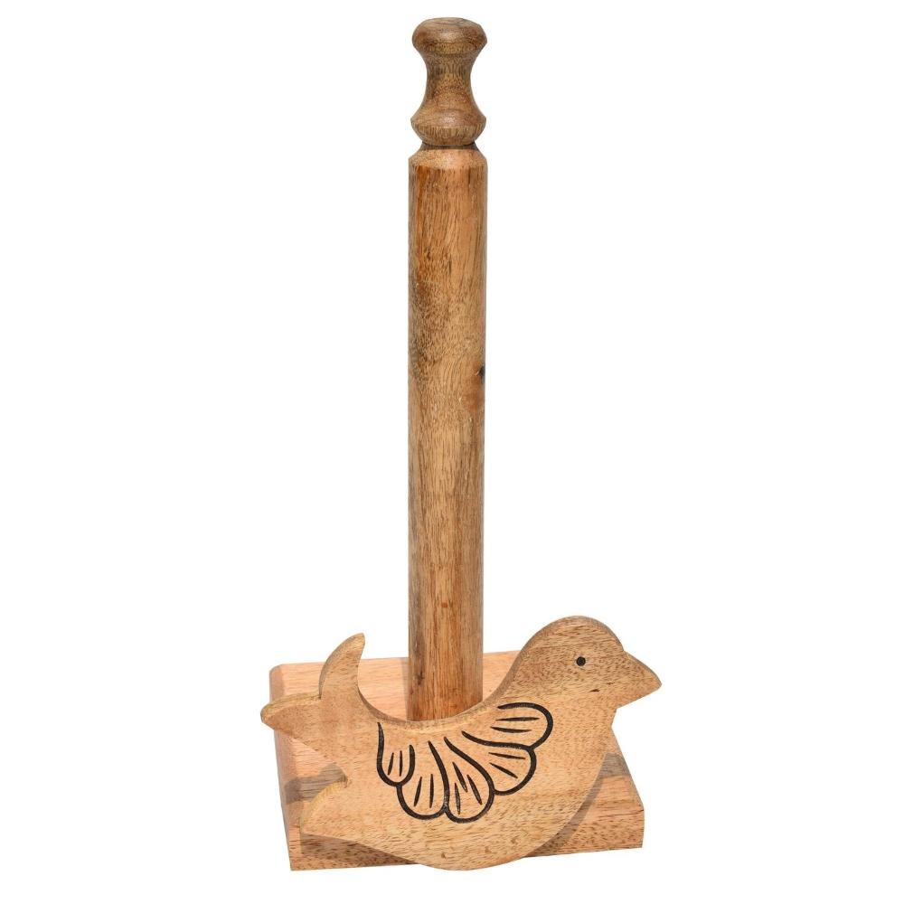 Birie wooden Carving Kitchen Towel Holder