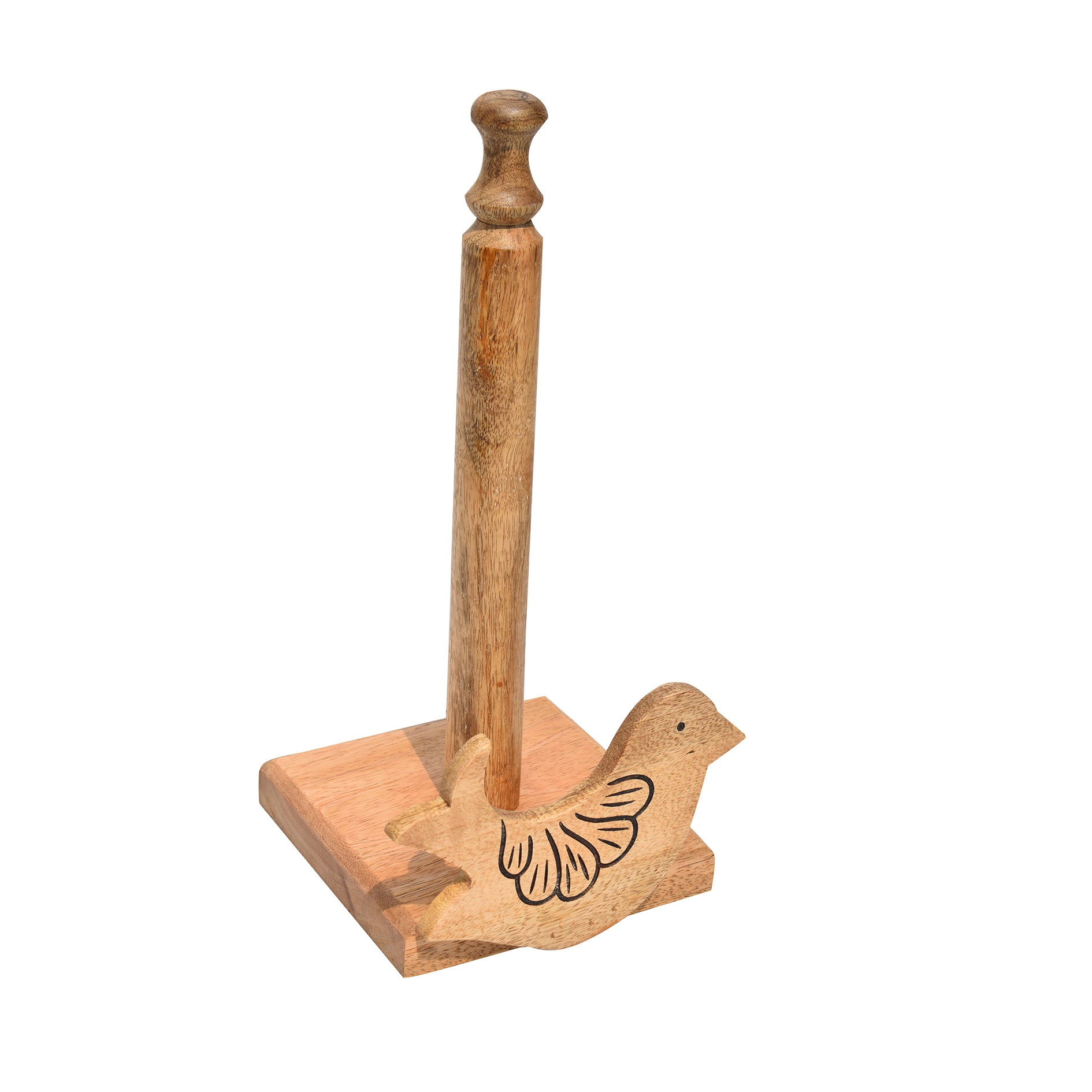 Birie wooden Carving Kitchen Towel Holder