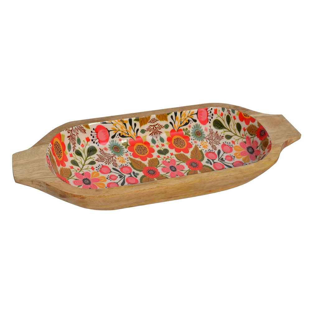 Wooden Decal Dip  Serving Platter