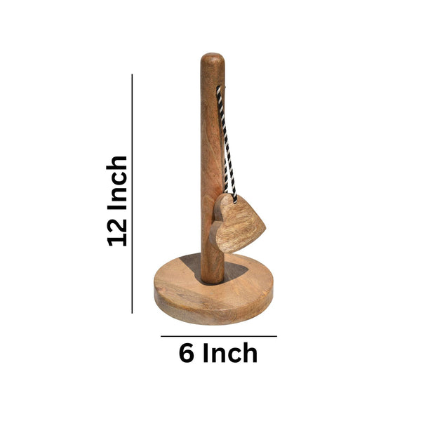 Heart Tassle Kitchen Wooden Towel Holder
