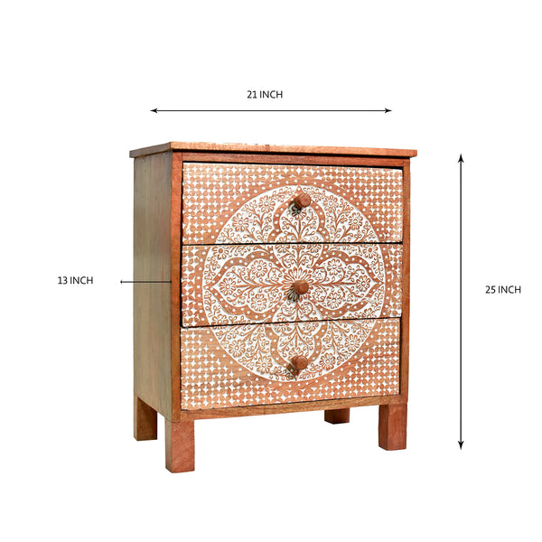 Carved wooden cabinet