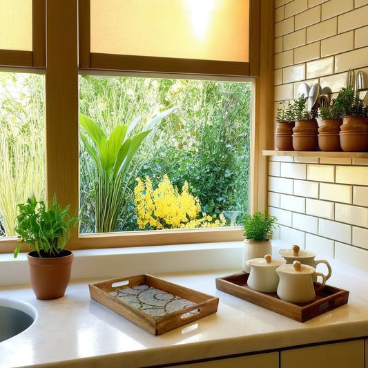 Decal Wooden Tray (GD6074)