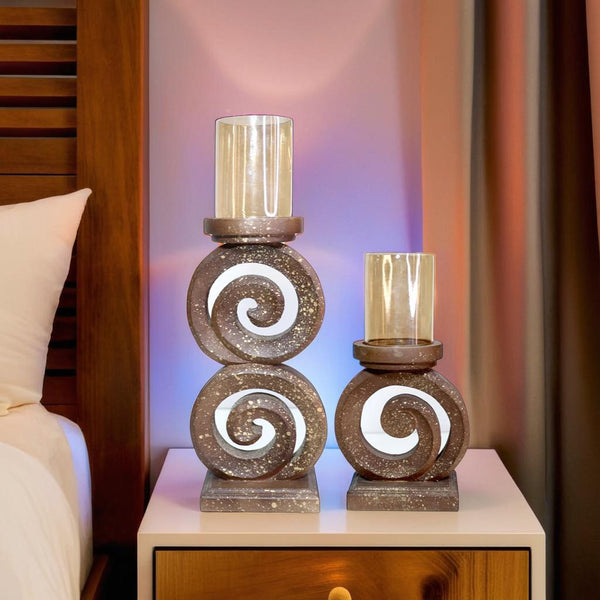 Handmade Wooden Candle Holder | Artisan Crafted Home Decor | Unique Candle Accent(Ckacle)