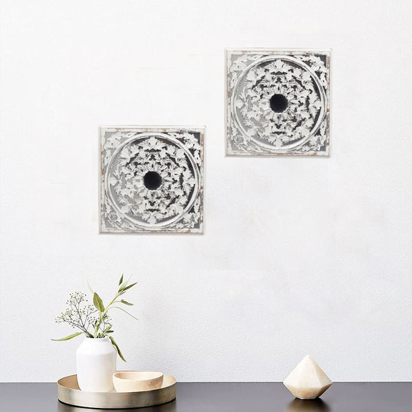 Wooden Carved Wall Panel, Set of 2 (GD2015)